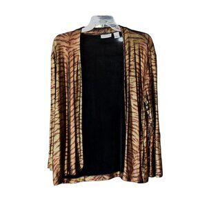 Women's Chico's Travelers Tiger Print Cardigan Size XL/16